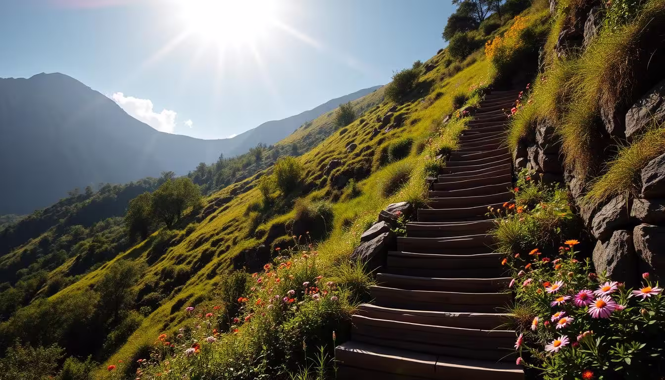 Jak zrobić schody na stromej skarpie?